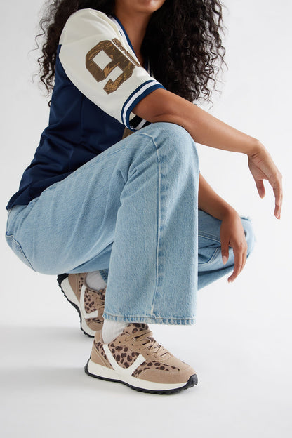 Bey Lace Up Sneakers - Leopard