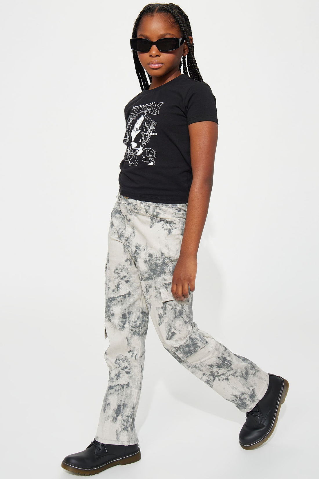 Mini Here Comes The Smoke Carpenter Jeans - Grey