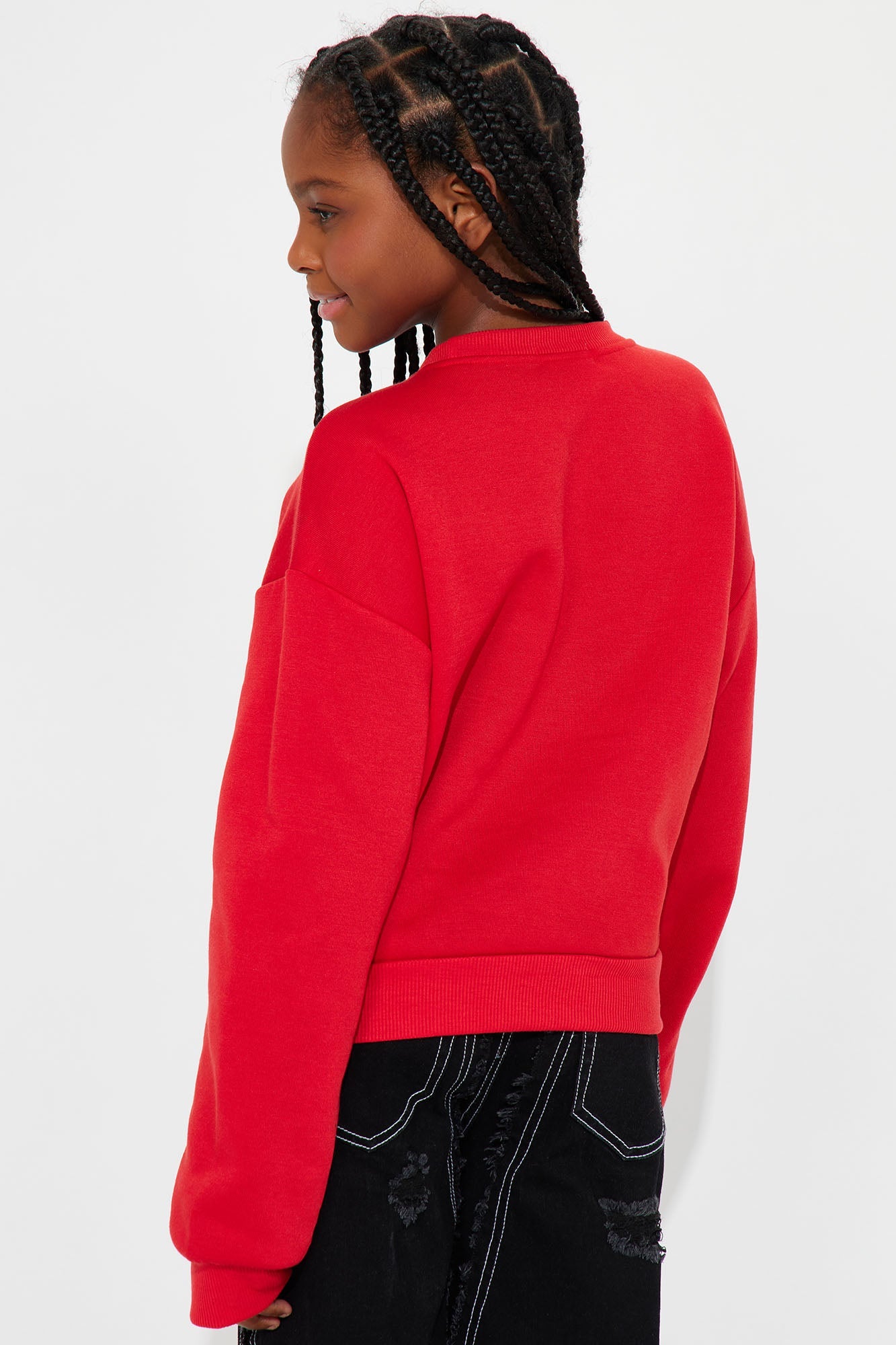 Mini Chicago Crew Neck Sweatshirt - Red