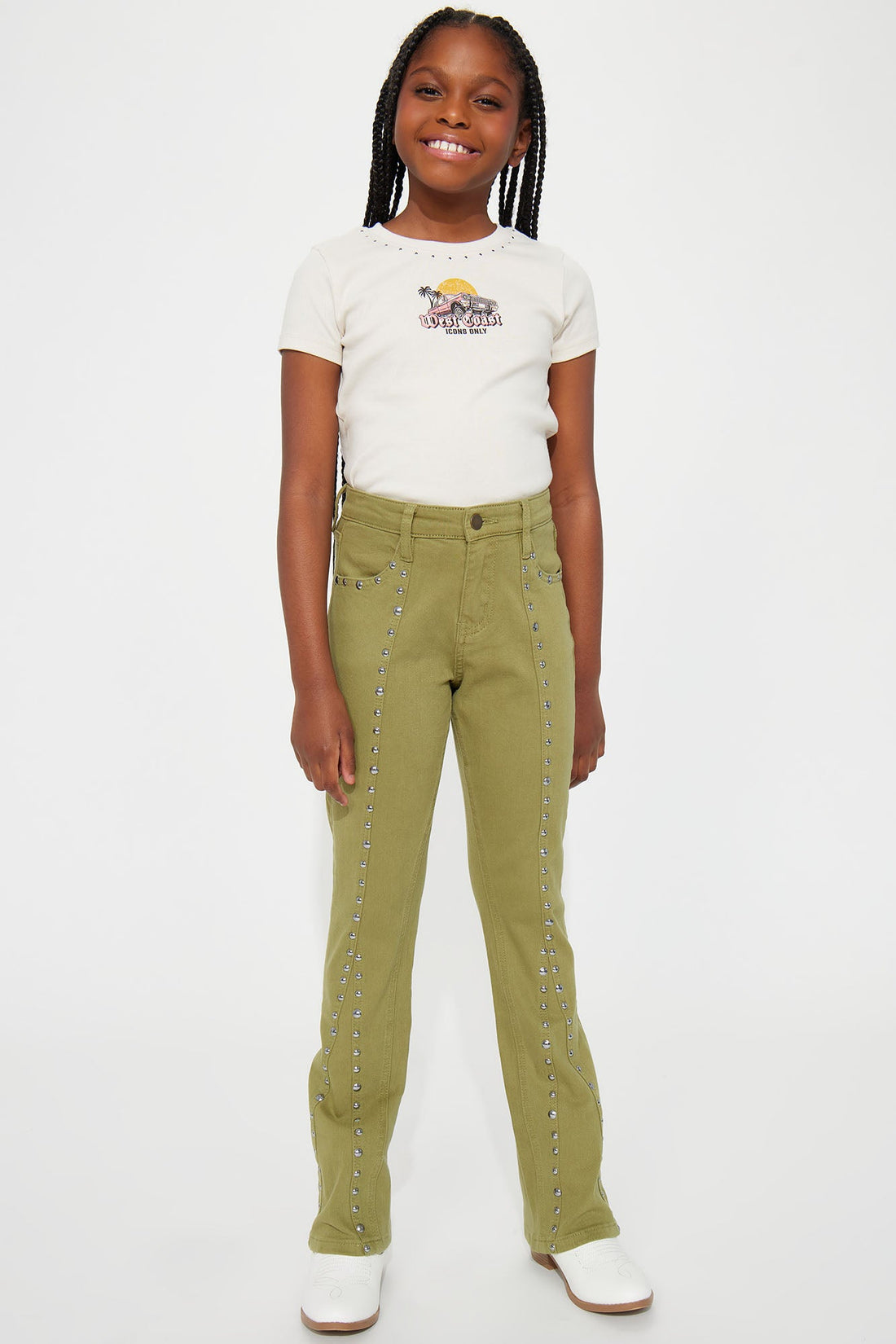 Mini Lovesick Flare Pant - Sage