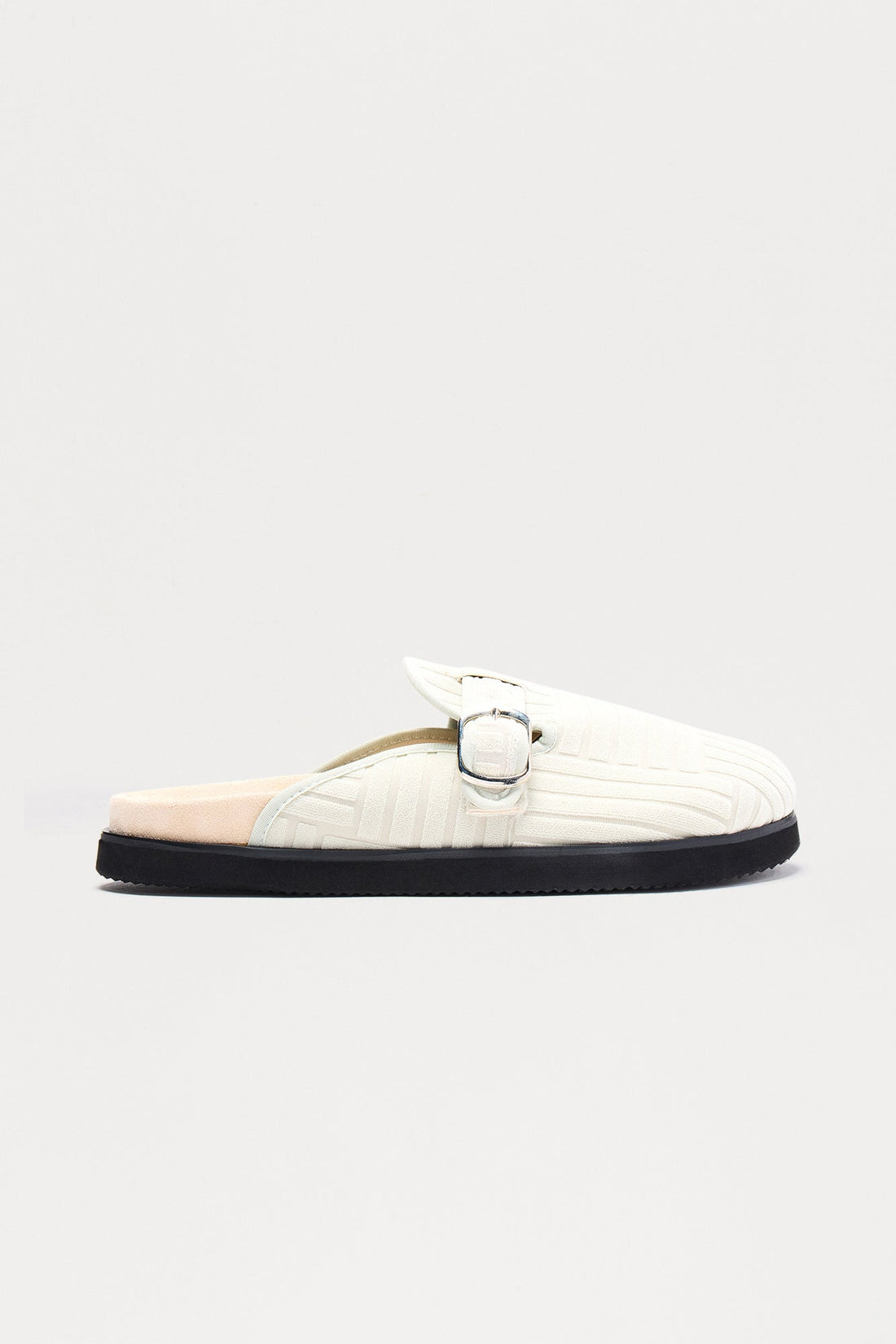 At The Chateau Terry Slip On Mule - Grey