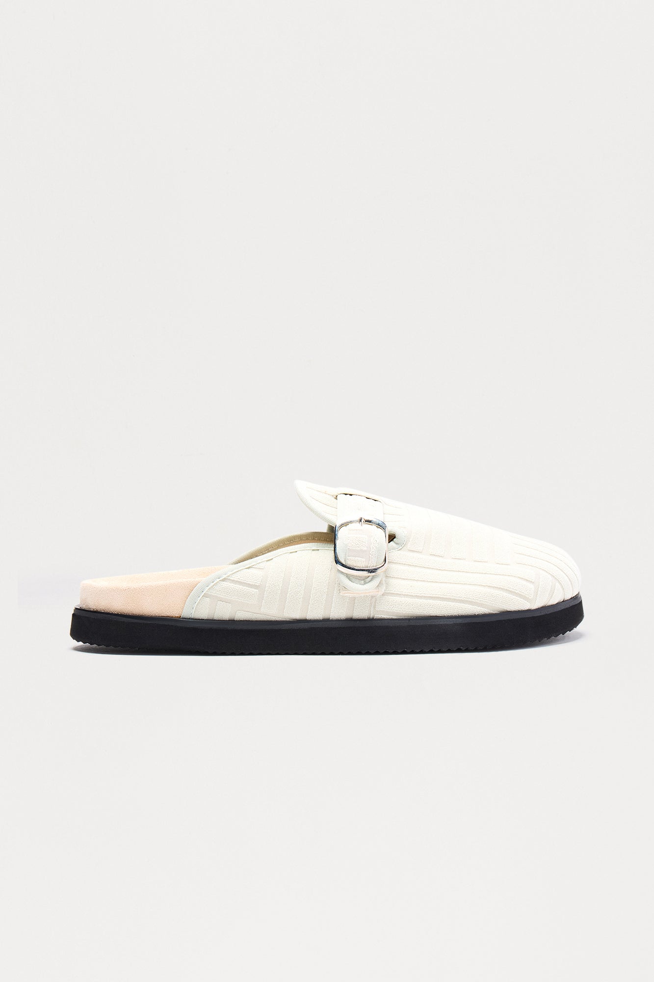 At The Chateau Terry Slip On Mule - Grey