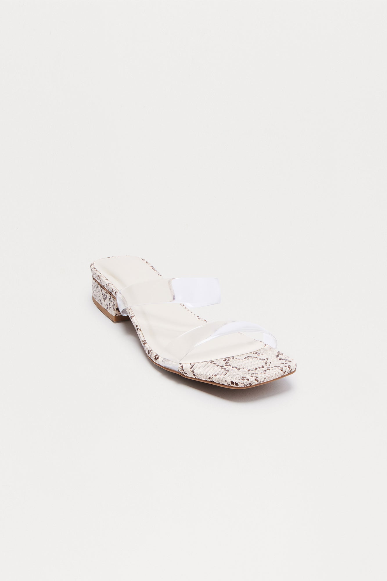 Immy Clear Strap Sandals - Beige