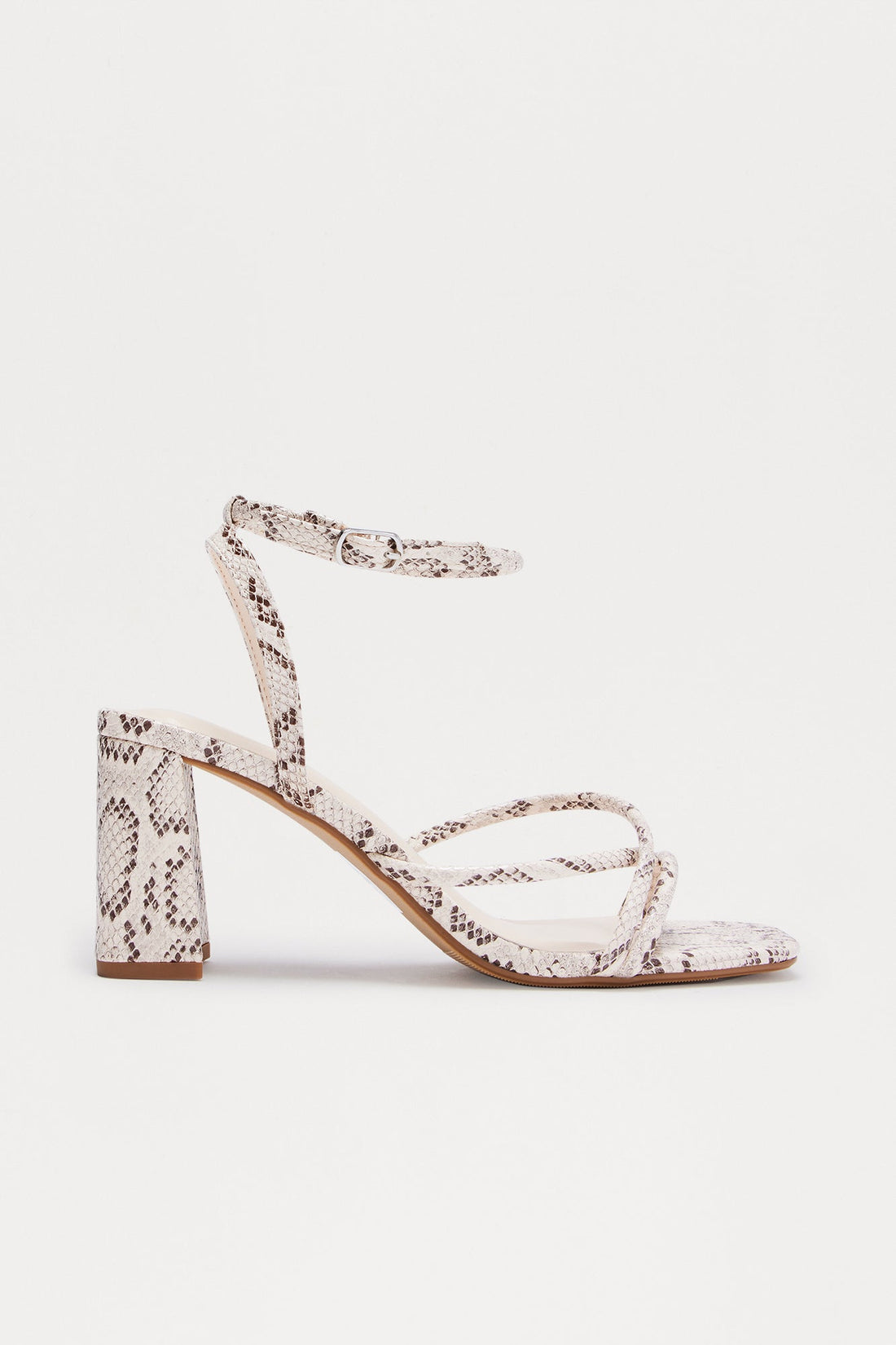 Steffi Ankle Strap Heels - Beige