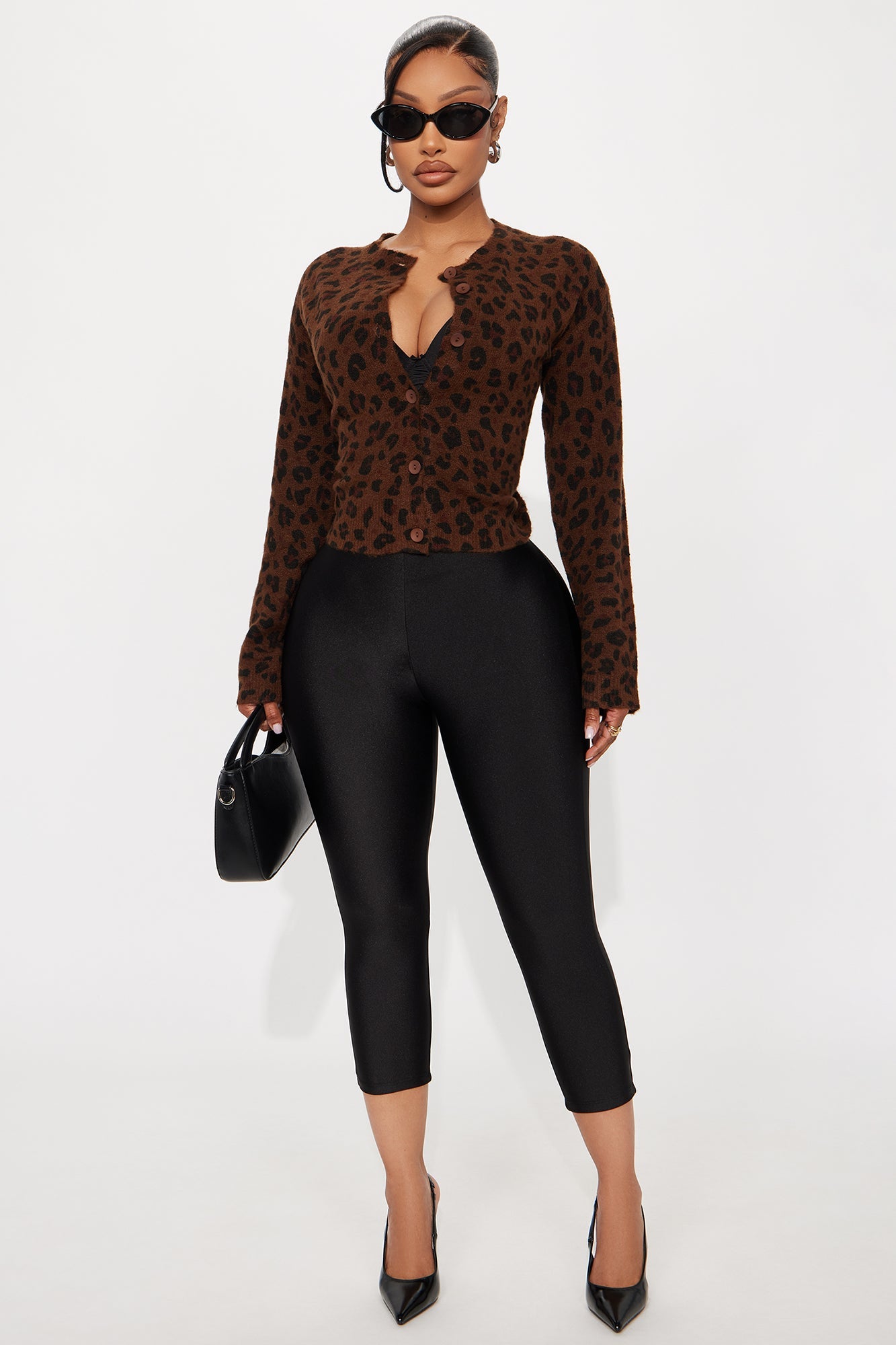 Born Wild Leopard Cardigan - Brown Combo