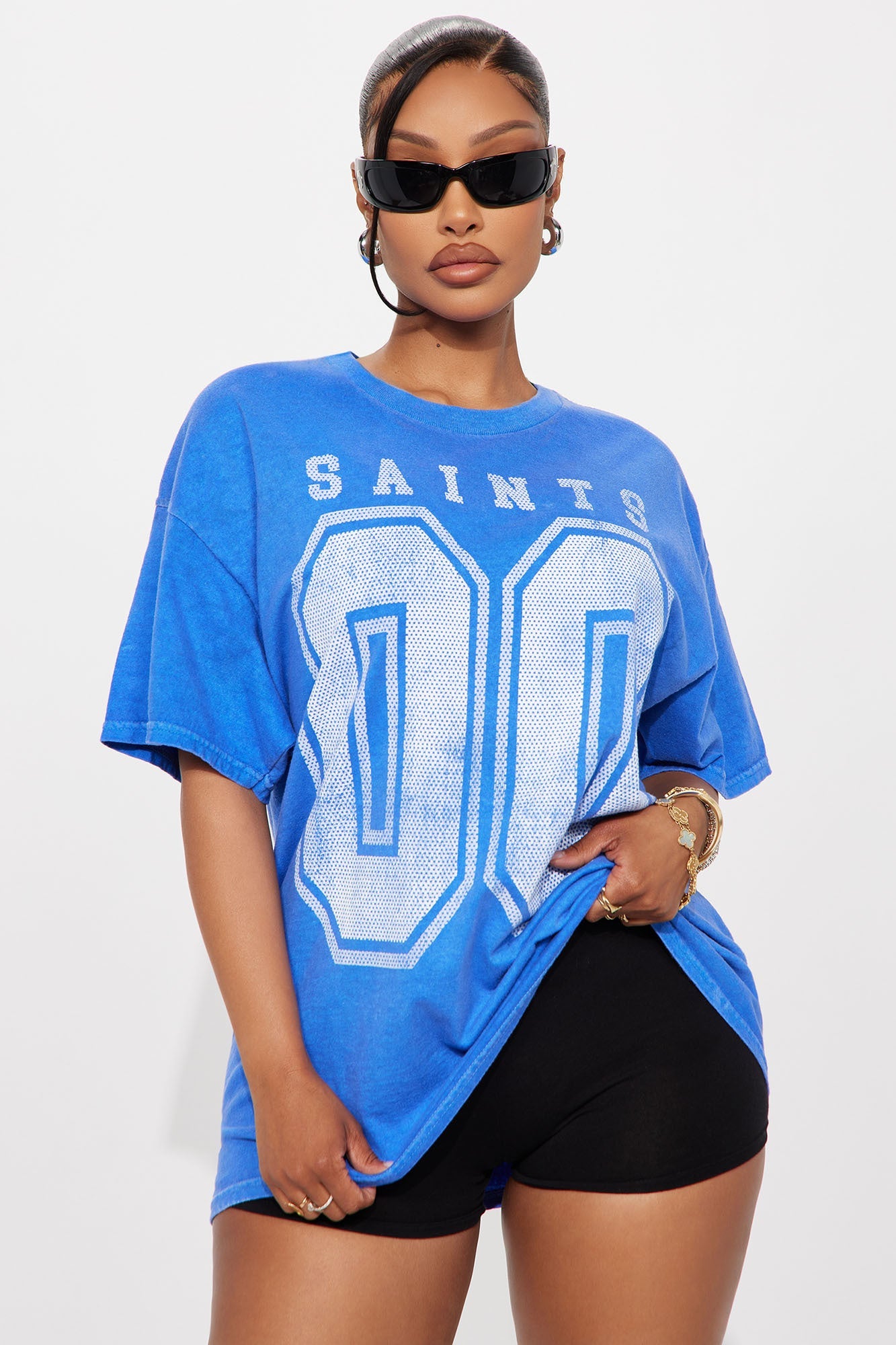 Saints Double Zero Washed Tee - Blue