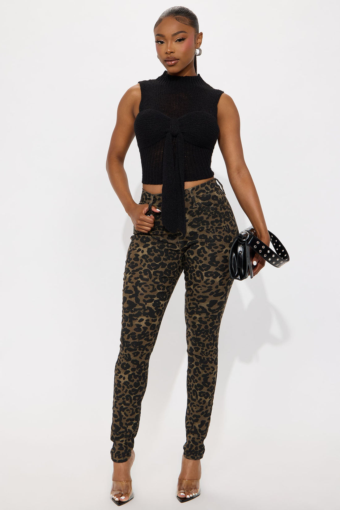 Hyperstretch Leopard Skinny Pants - Leopard