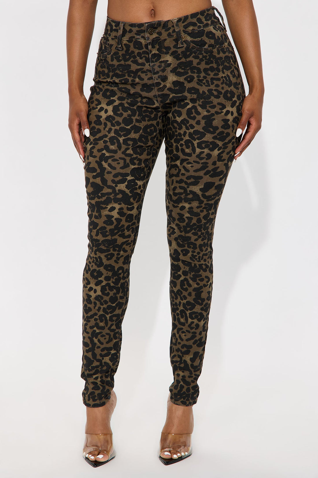 Hyperstretch Leopard Skinny Pants - Leopard