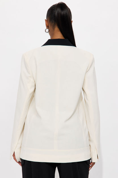The Amalfi Fitted Blazer - Cream