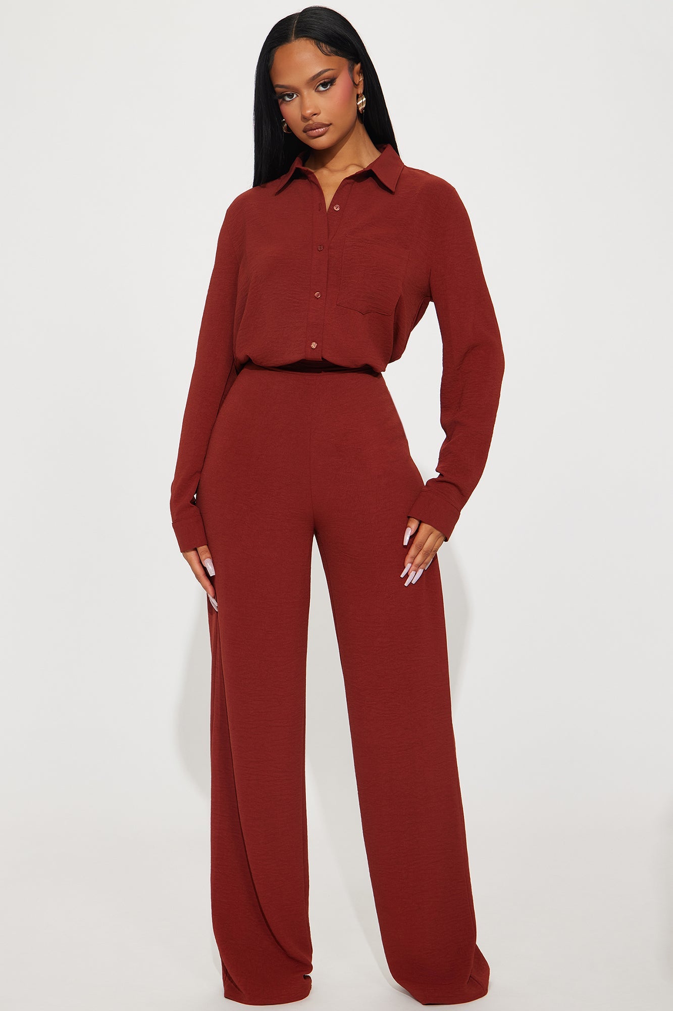 Makenzie Pant Set - Rust