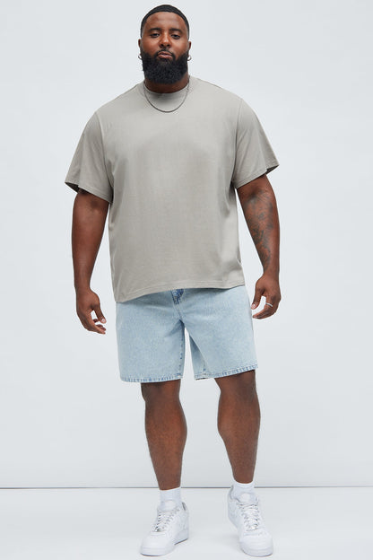 Oversized Heavyweight Tee 240GSM - Taupe