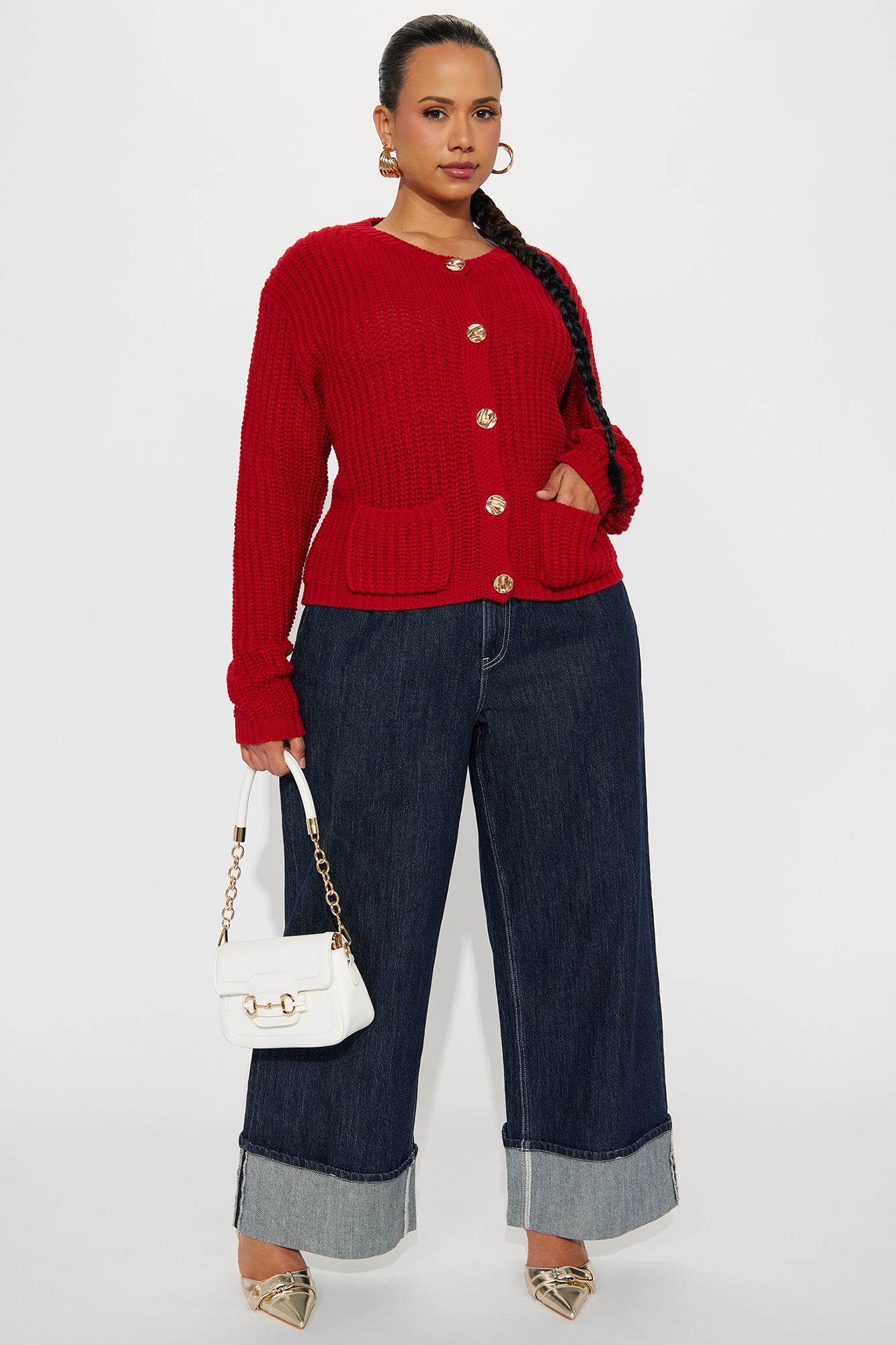 Bring Me Hot Cocoa Cardigan - Red