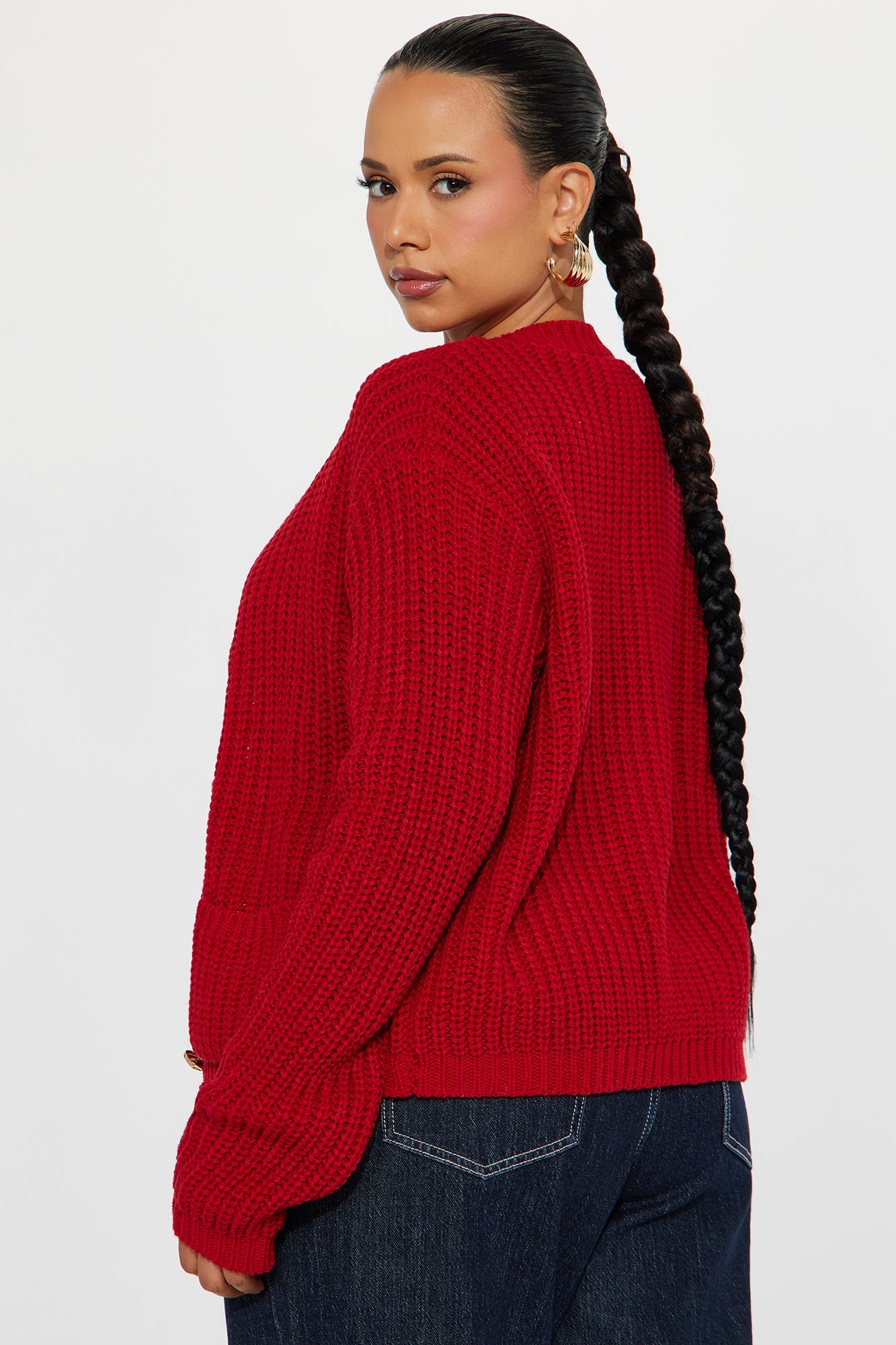 Bring Me Hot Cocoa Cardigan - Red