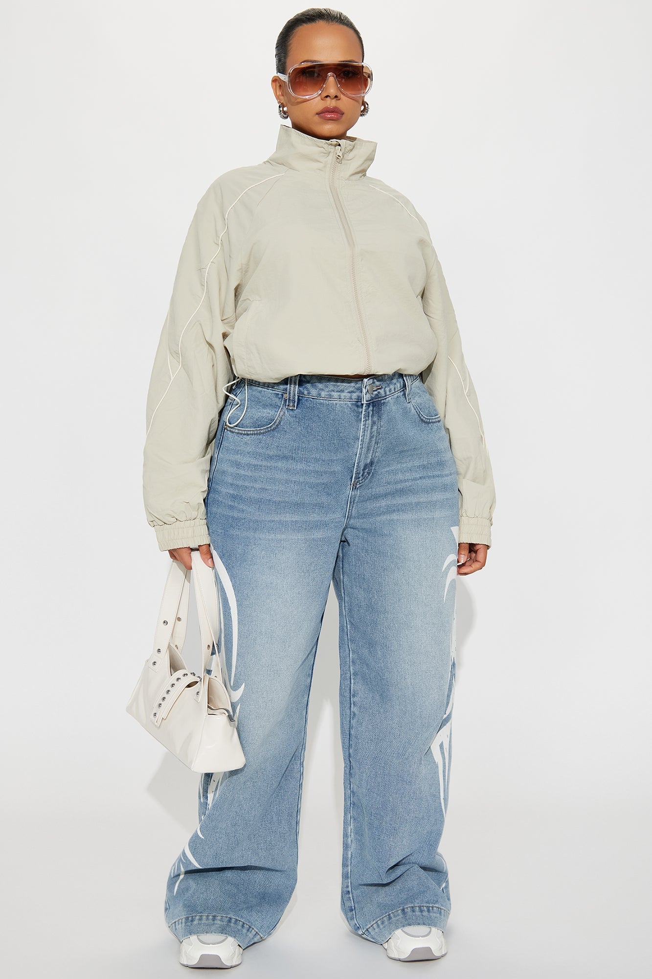 Furiosa Baggy Wide Leg Jeans - Light Wash
