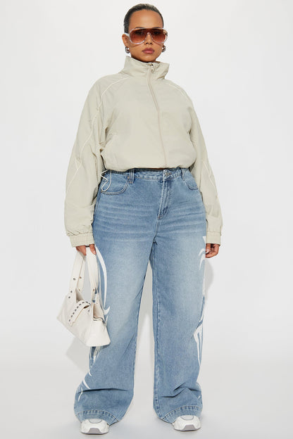 Furiosa Baggy Wide Leg Jeans - Light Wash