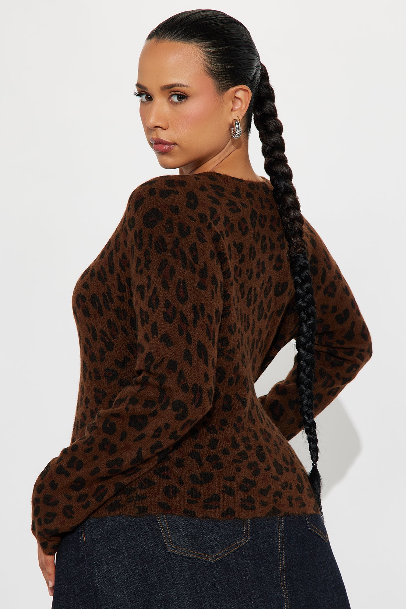 Born Wild Leopard Cardigan - Brown Combo