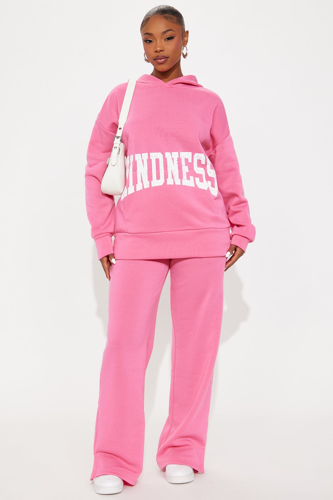 Setting Intentions Fleece Sweatsuit Set - Pink