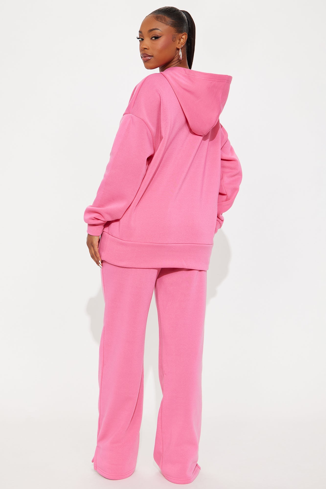 Setting Intentions Fleece Sweatsuit Set - Pink