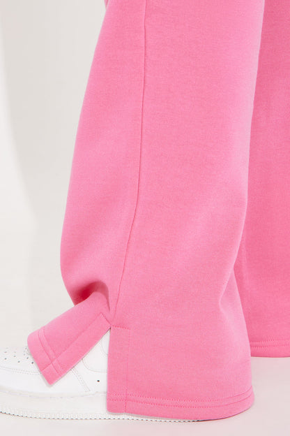 Setting Intentions Fleece Sweatsuit Set - Pink