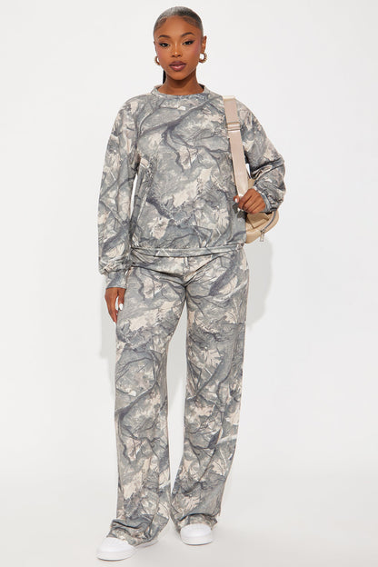 No Trace Camo Pant Set - Olive/combo