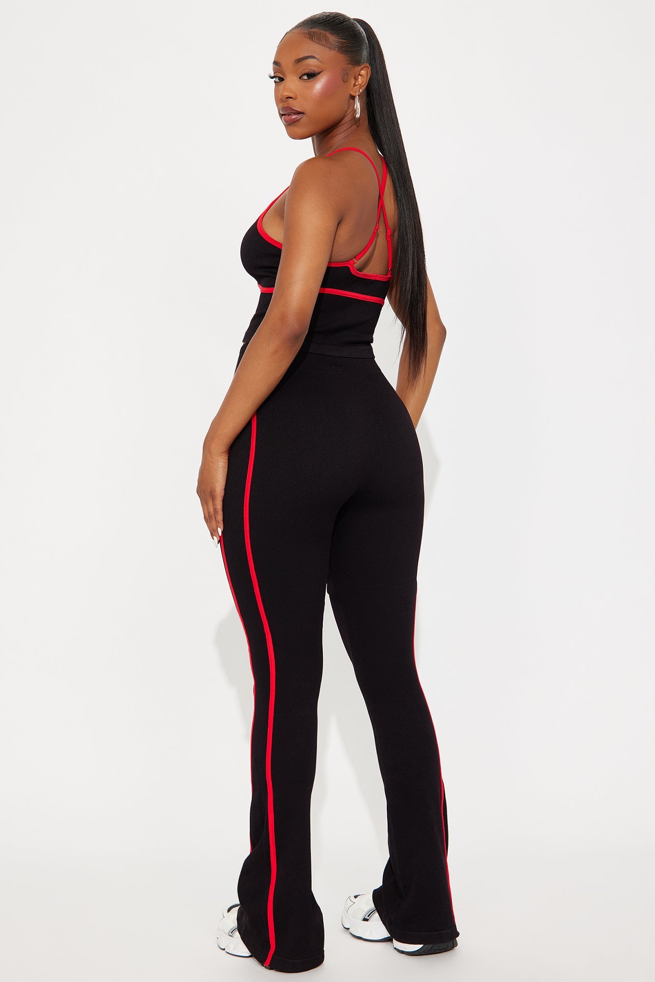 Cross You Heart Seamless Pant Set - Black/combo