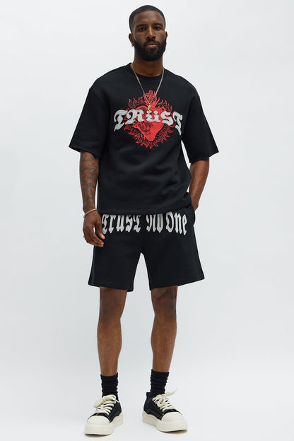 Tyson Relaxed Trust Issues Shorts - Black