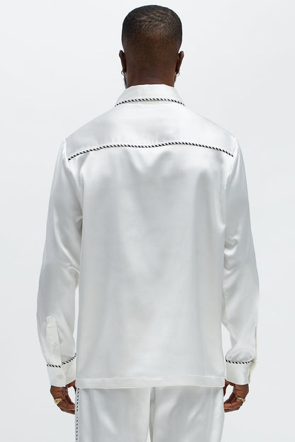 Luxe Button Up Shirt - White