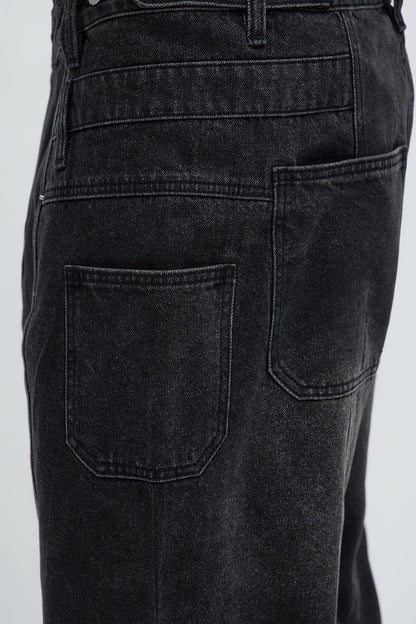 Baggy Crossover Come Again Jean - Black Wash