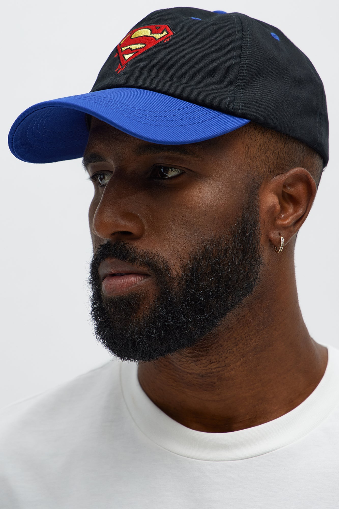 Superman Two Toned Snapback Hat - Black/combo