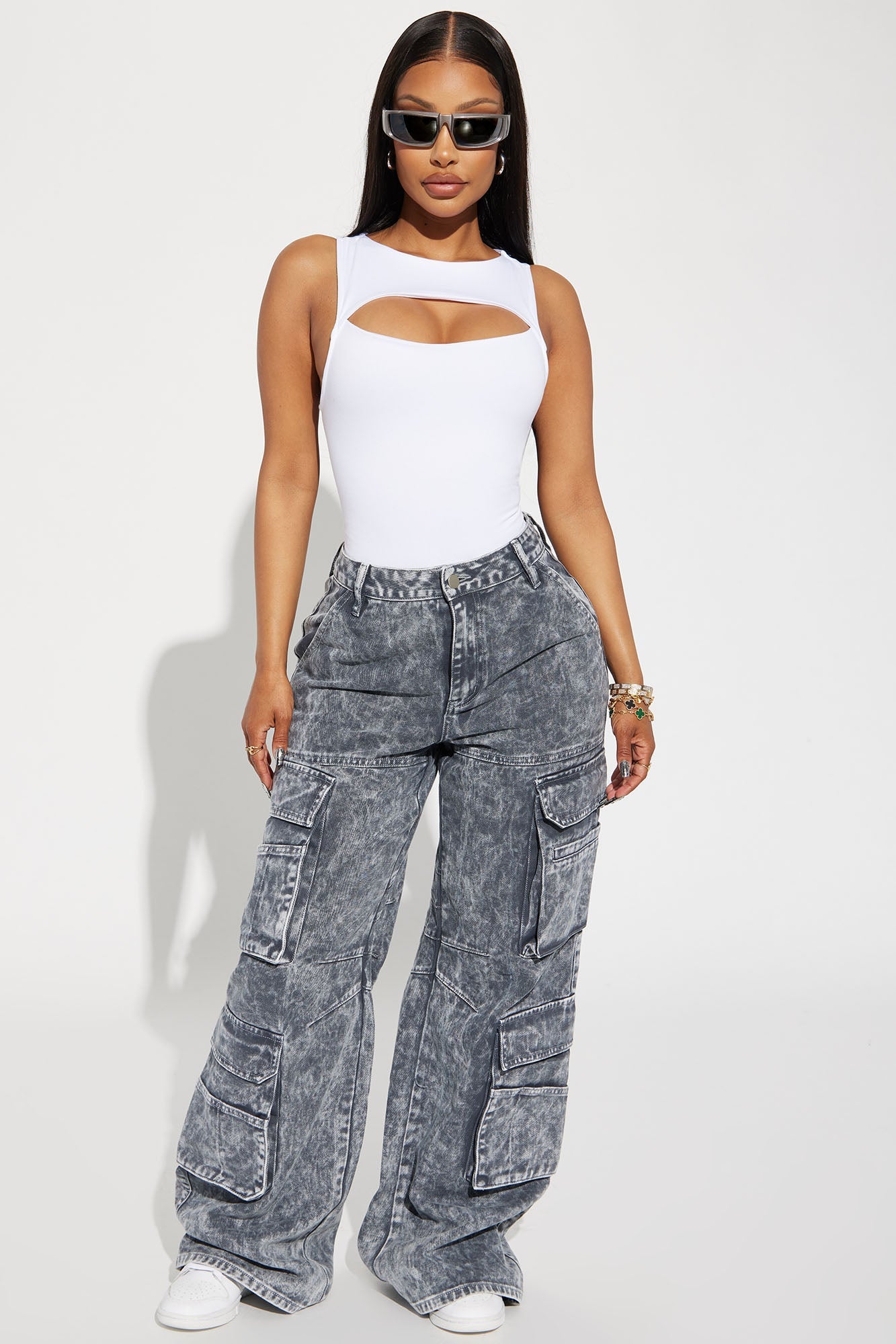 Eli Cut Out Bodysuit - White