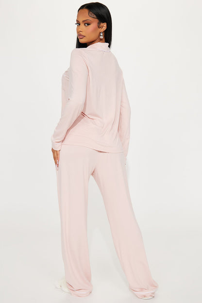Relax With Me PJ Pant Set - Pink