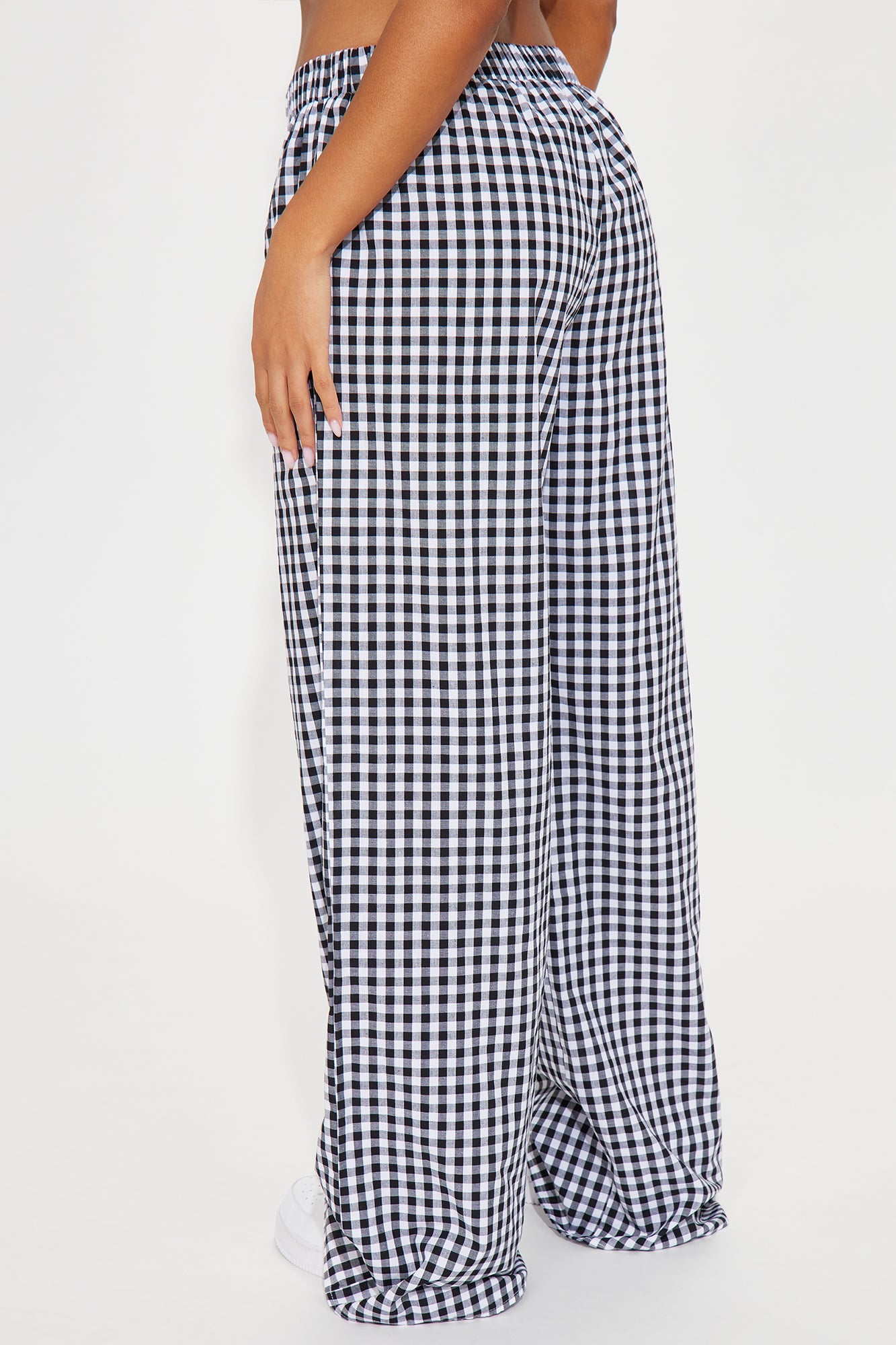 Cruise Along Gingham Boxer Pant - Black/White