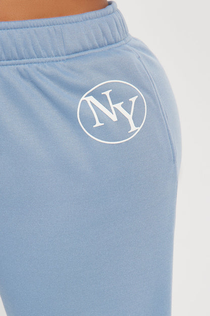 Around The World Fleece Pant Set - Blue