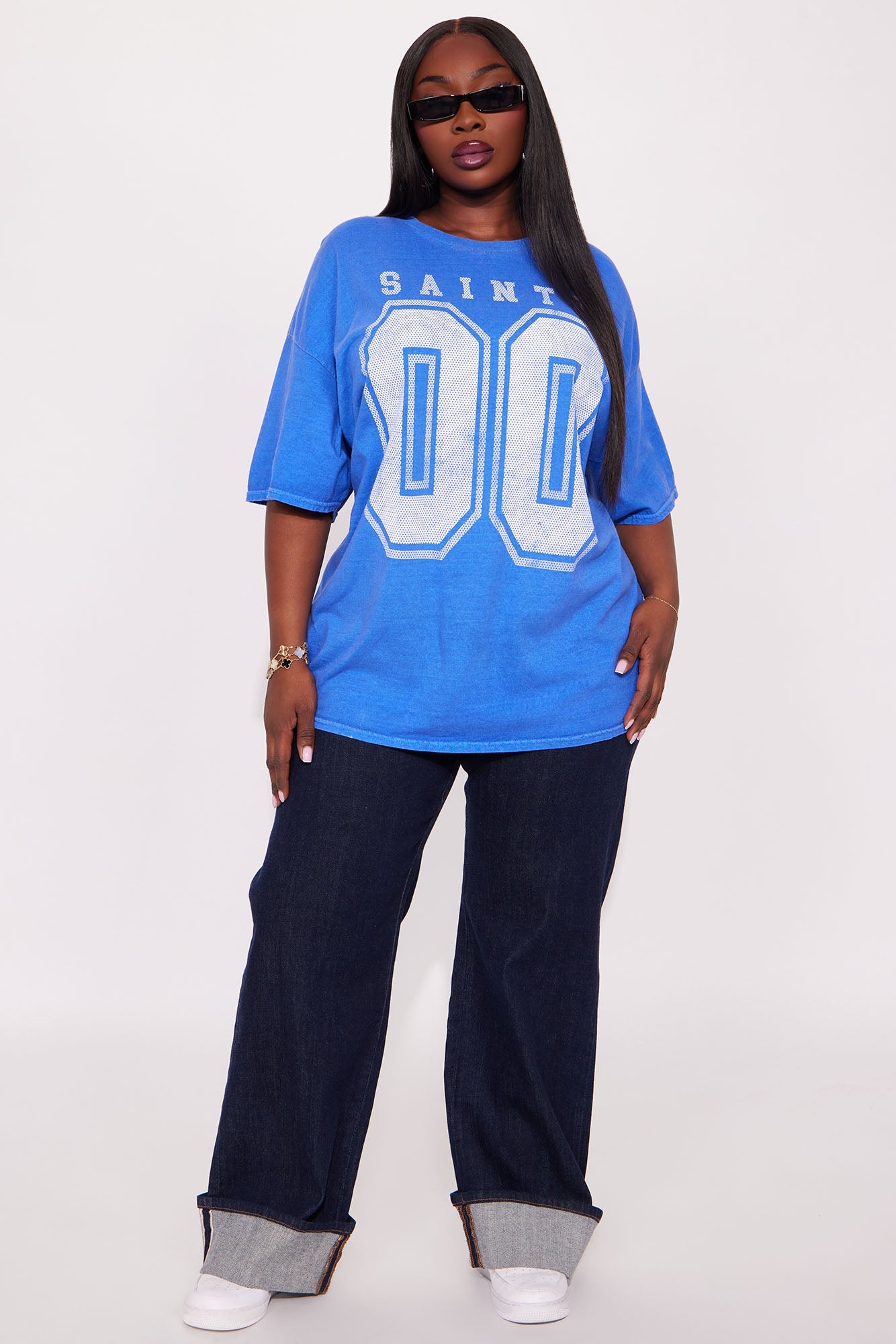 Saints Double Zero Washed Tee - Blue
