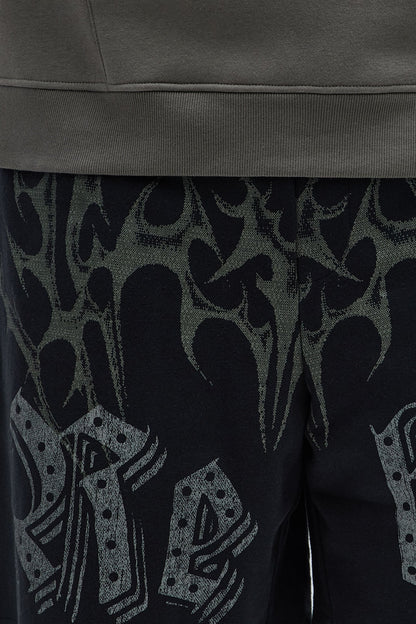 Rebel Truth Baggy Sweatshort - Black/combo