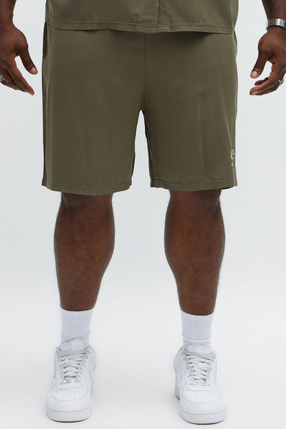 Relaxed Coach Shorts - Brown/combo