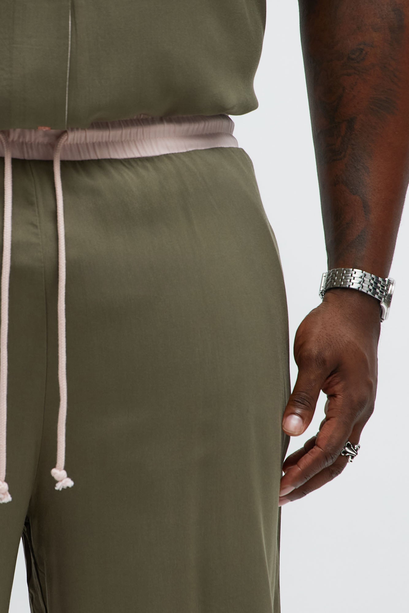 Relaxed Coach Shorts - Brown/combo