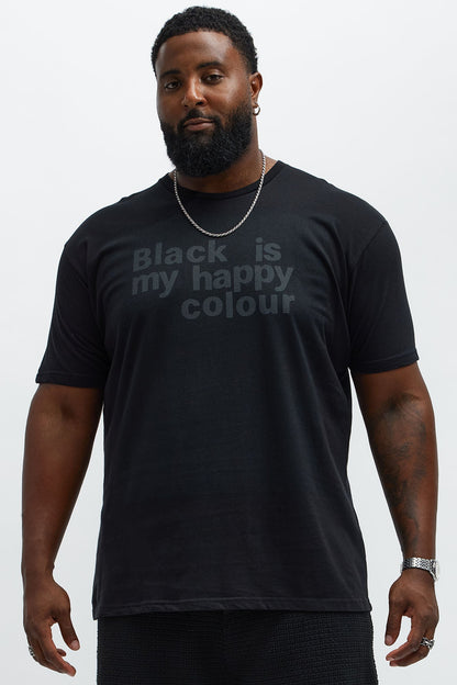 My Happy Colour Short Sleeve Tee - Black
