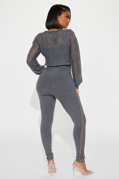 Lounge About Jumpsuit - Charcoal
