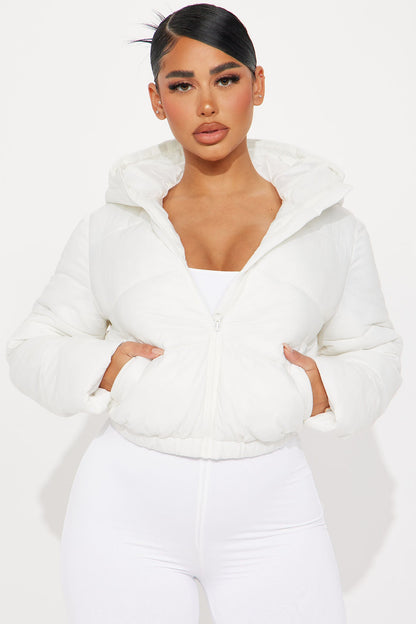 Up And About Puffer Coat - Ivory