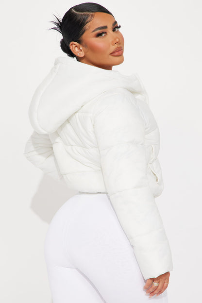 Up And About Puffer Coat - Ivory