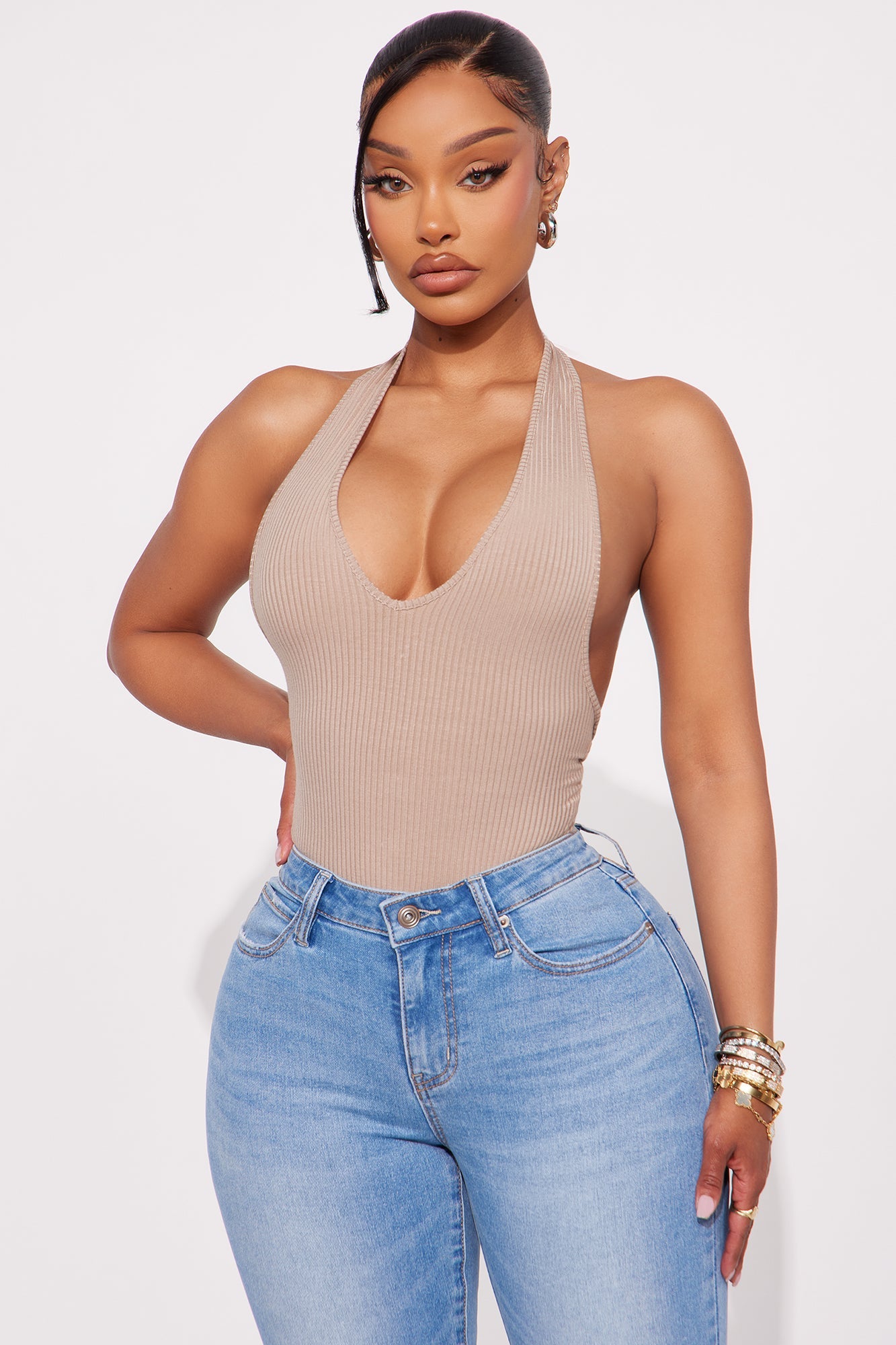 Karol Halter Bodysuit - Taupe