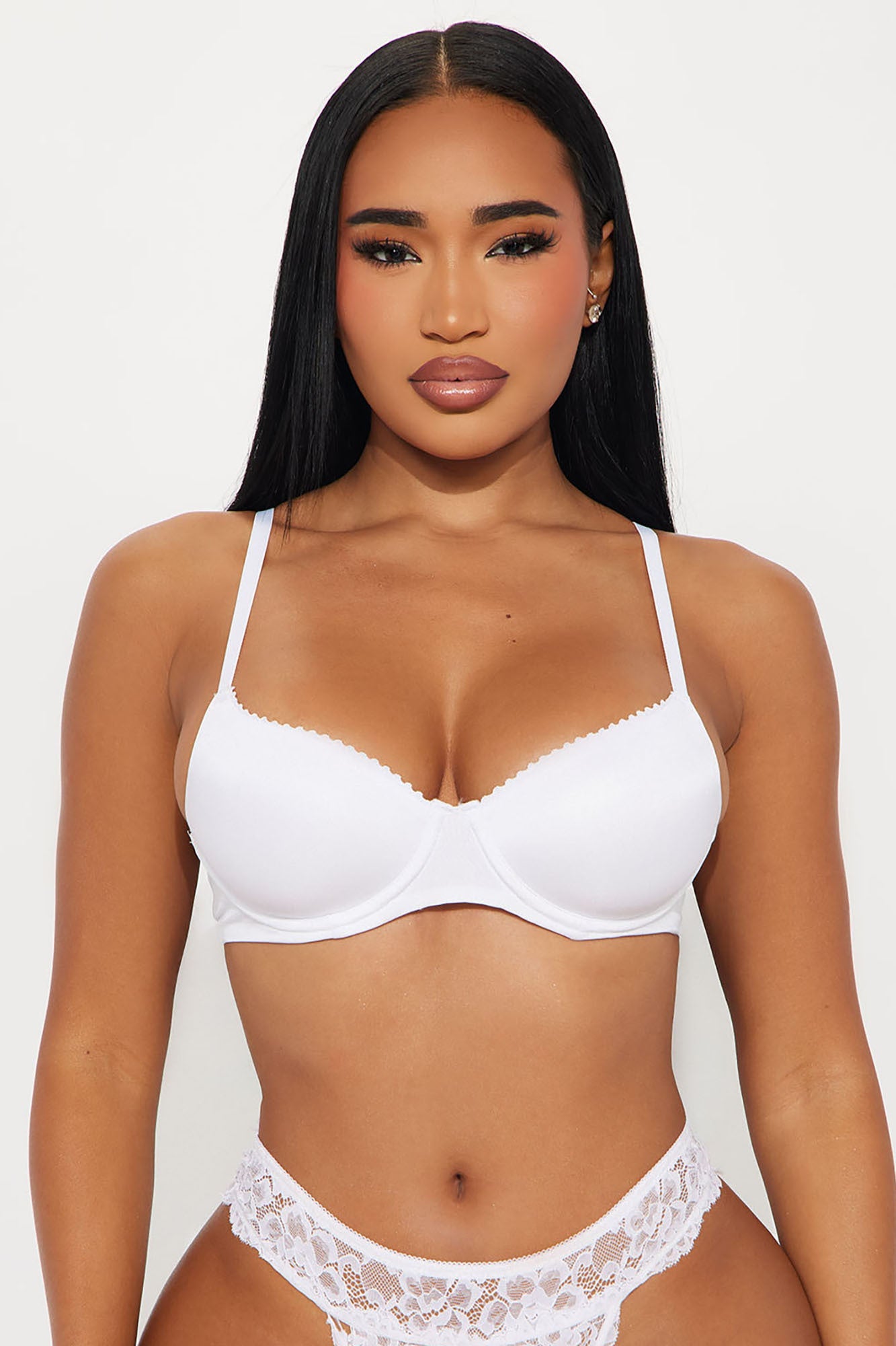 Perfectly Fit Lightly Lined Full Coverage Shine Bra - White