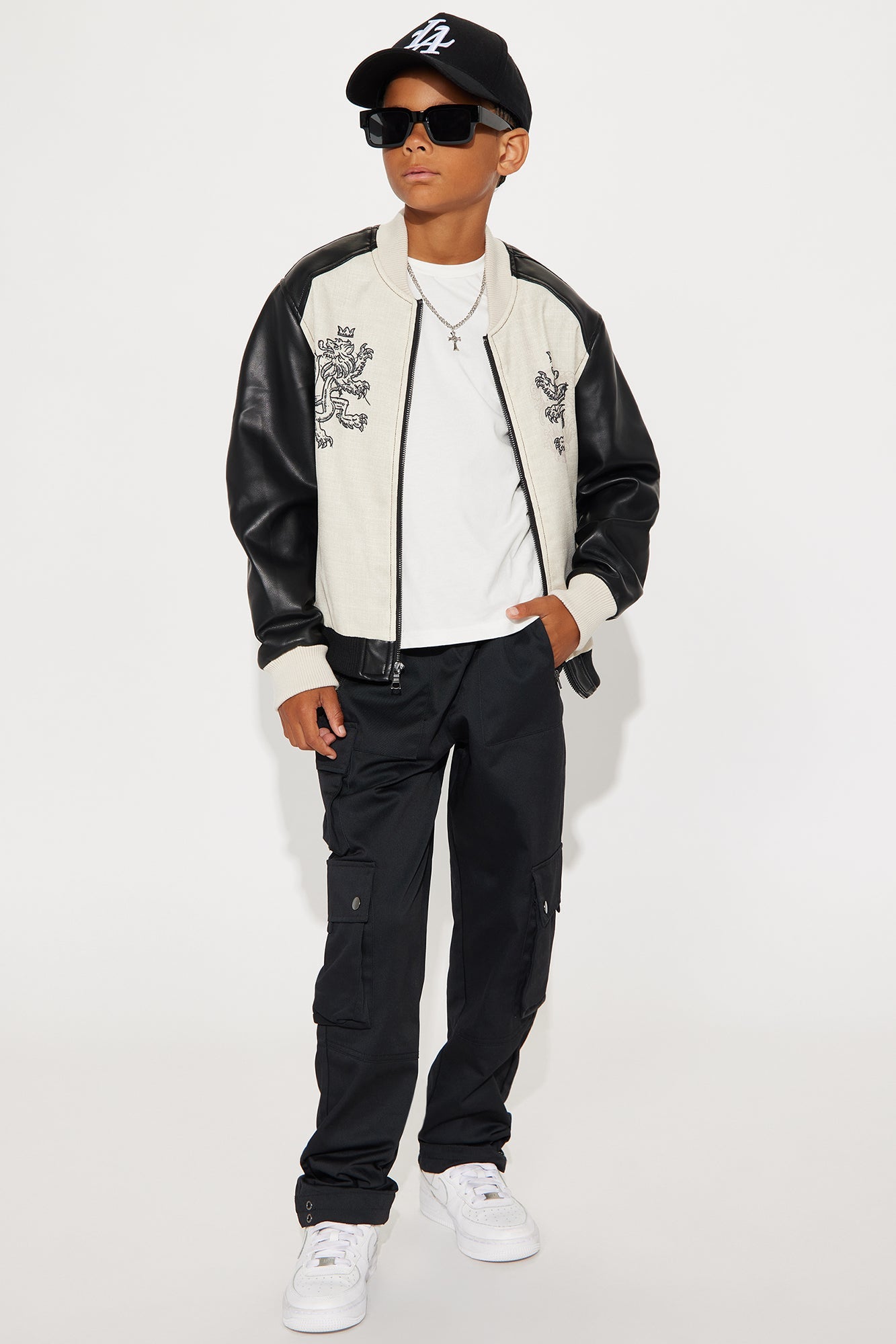 Mini Roaming Nylon Cargo Pants - Black