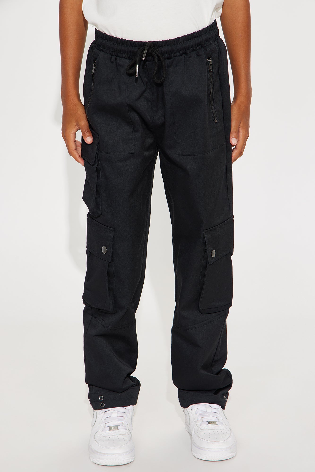 Mini Roaming Nylon Cargo Pants - Black
