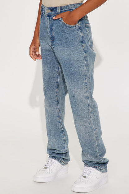 Mini Wave After Wave Straight Leg Jeans - Medium Wash