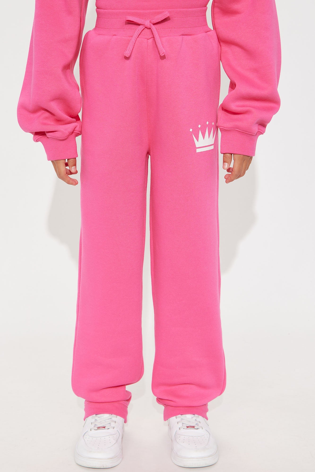 Family Goals Mini Princess Jogger Pant - Hot Pink