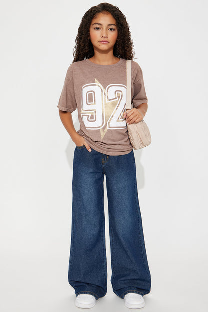 Mini God Is Forever Good Washed Tee - Brown