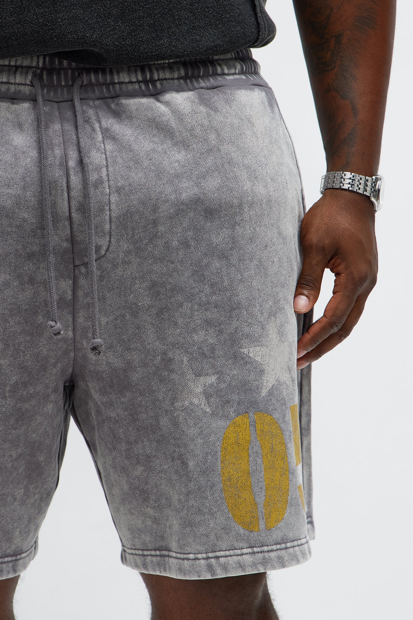 Build Character Baggy Sweatshort - Grey