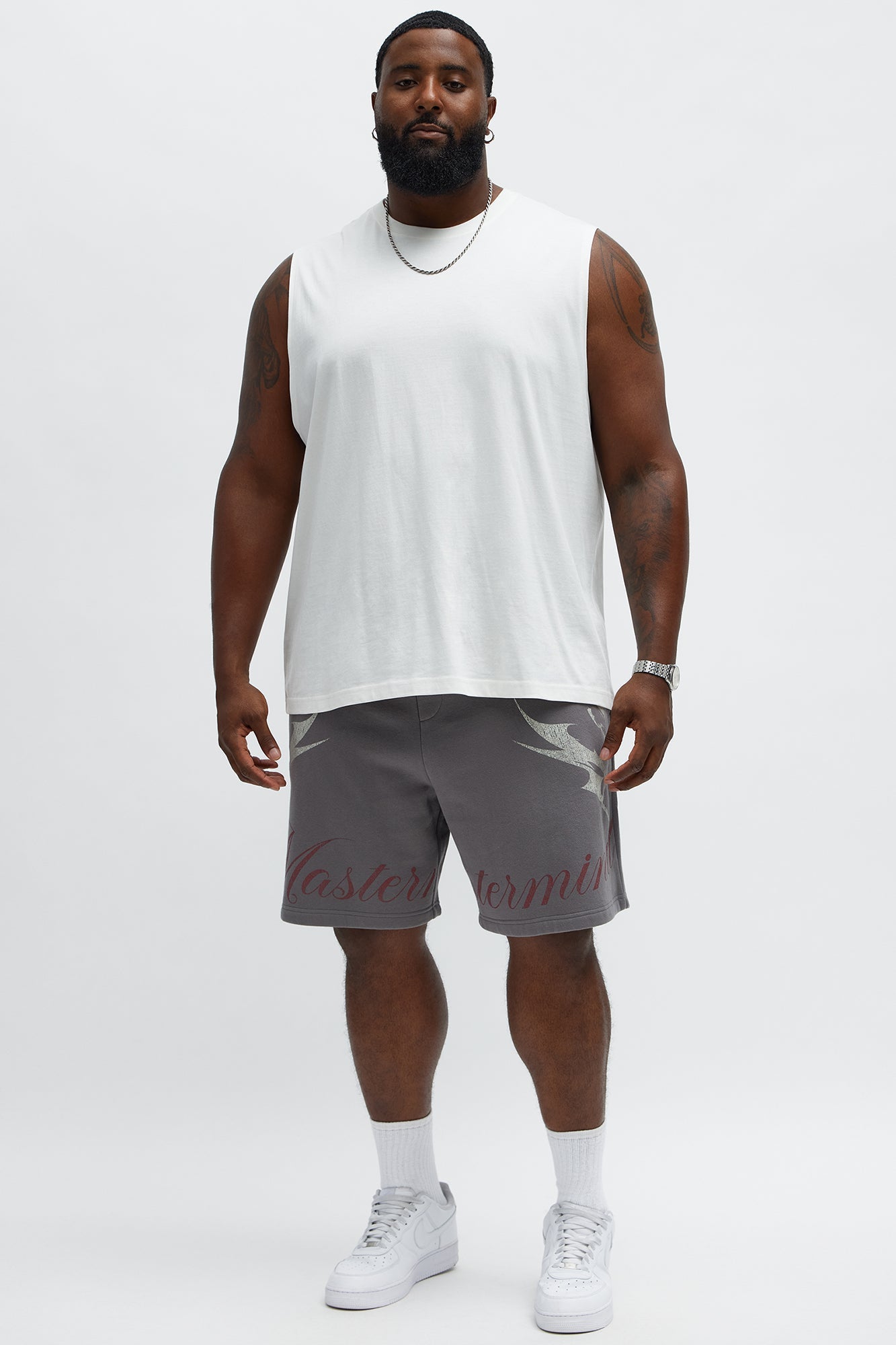 Mastermind Baggy Sweatshort - Grey